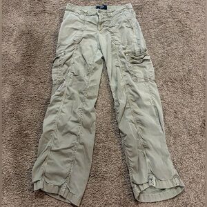 Women's Casual Cargo Pants in Cream